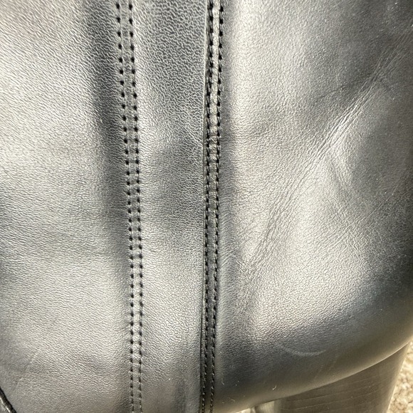 Johnston & Murphy Women's Black Ankle Block Heel Boots Leather Size 9.5 2.25" - Picture 9 of 13